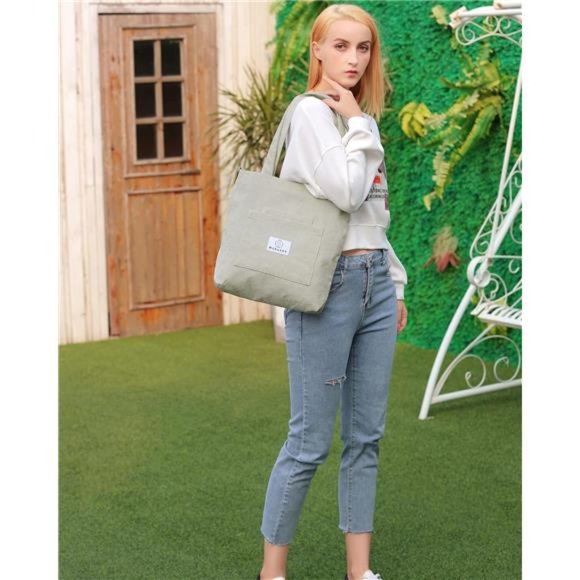 Corduroy Totes Bag Women - Shoulder Hobo Bag Handbags Crossbody Bag Big Capacity - Picture 4 of 7